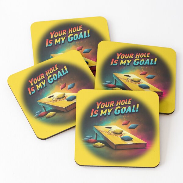 Item preview, Cornhole - Your Hole Is My Goal - Beanbag - Yellow designed and sold by JLEmporium.