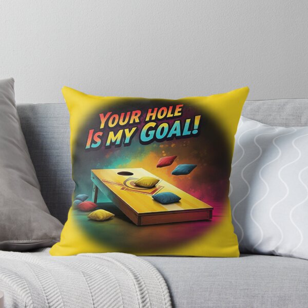 Item preview, Cornhole - Your Hole Is My Goal - Beanbag - Yellow designed and sold by JLEmporium.