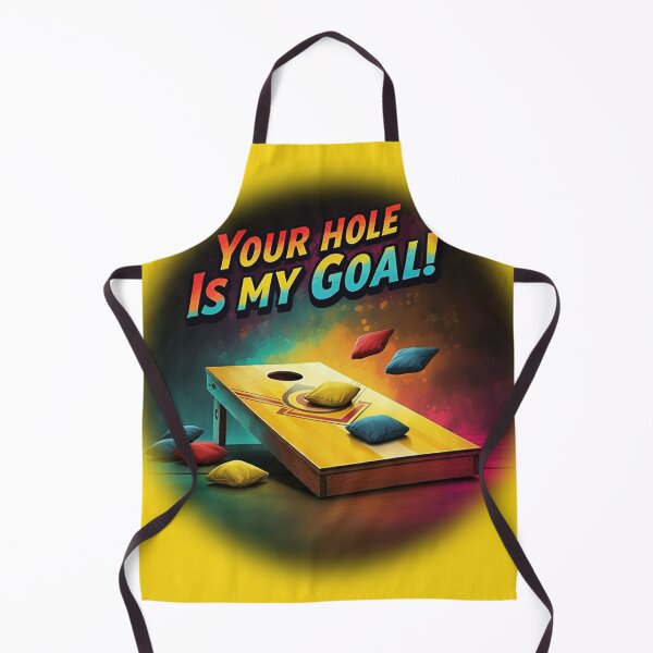 Item preview, Cornhole - Your Hole Is My Goal - Beanbag - Yellow designed and sold by JLEmporium.