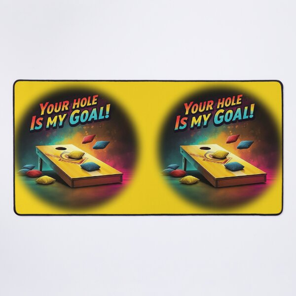 Item preview, Cornhole - Your Hole Is My Goal - Beanbag - Yellow designed and sold by JLEmporium.
