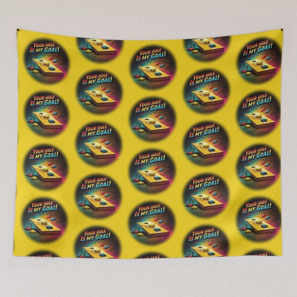 Item preview, Cornhole - Your Hole Is My Goal - Beanbag - Yellow designed and sold by JLEmporium.