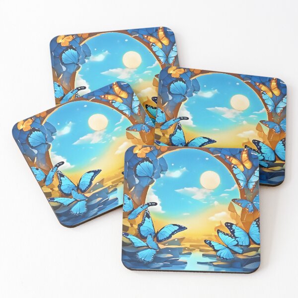 Item preview, Serene Butterfly Haven designed and sold by Health And Fitness Posts e-Store.