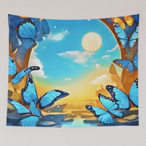 Item preview, Serene Butterfly Haven designed and sold by Health And Fitness Posts e-Store.