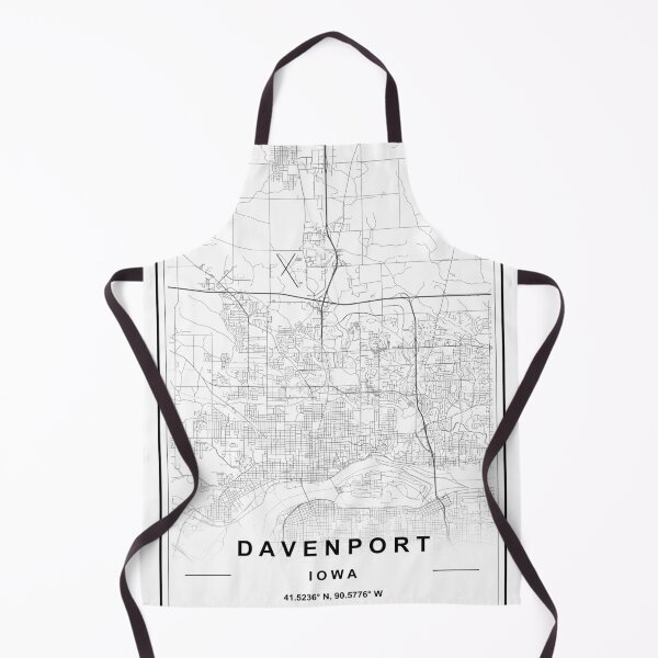 Item preview, Davenport City Map designed and sold by SHAMPAIN-ART-CO.