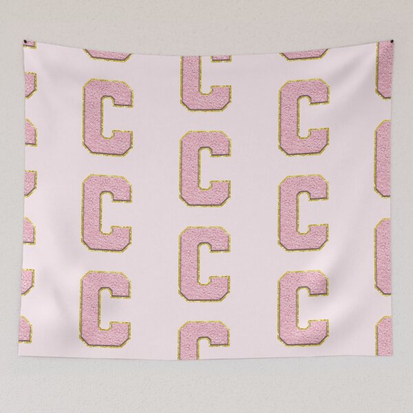 Item preview, Letter C Preppy Varsity Letter Patch designed and sold by Creative Brat Design Studio.
