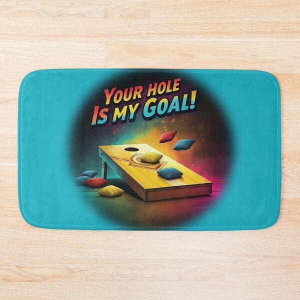 Item preview, Cornhole - Your Hole Is My Goal - Beanbag - Blue designed and sold by JLEmporium.