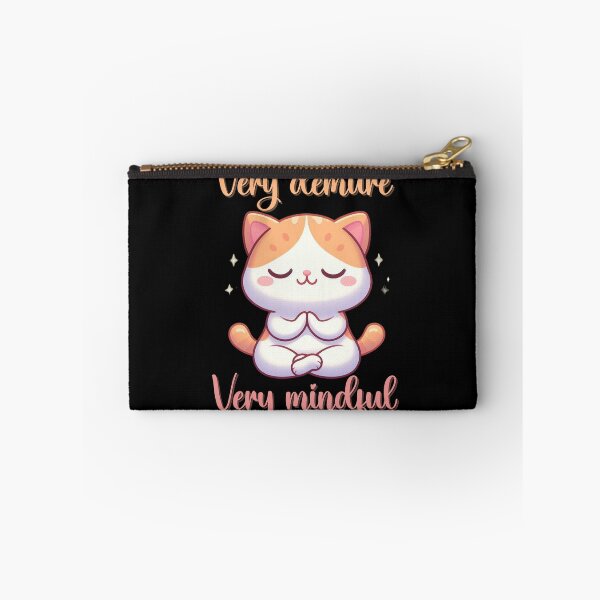 Item preview, Very Demure Very Mindful Meditation Cat designed and sold by ArtDesignMC.
