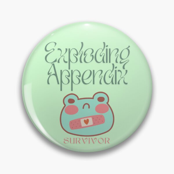 Item preview, Exploding Appendix Survivor Frog designed and sold by BookInhaler.