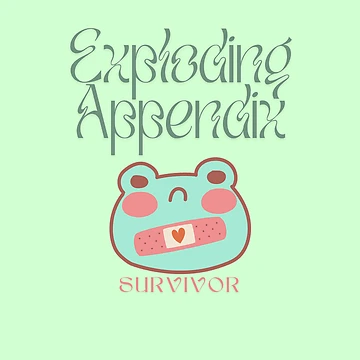 Artwork thumbnail, Exploding Appendix Survivor Frog by BookInhaler