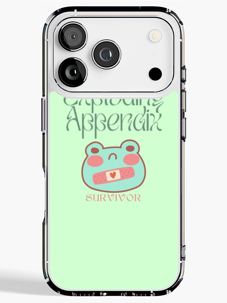 Thumbnail 1 of 5, iPhone Case, Exploding Appendix Survivor Frog designed and sold by BookInhaler.