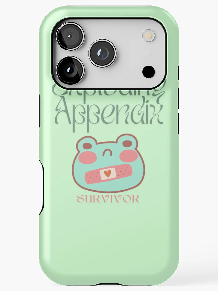 Thumbnail 1 of 4, iPhone Case, Exploding Appendix Survivor Frog designed and sold by BookInhaler.