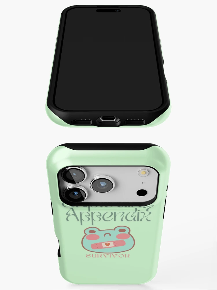 Thumbnail 3 of 4, iPhone Case, Exploding Appendix Survivor Frog designed and sold by BookInhaler.