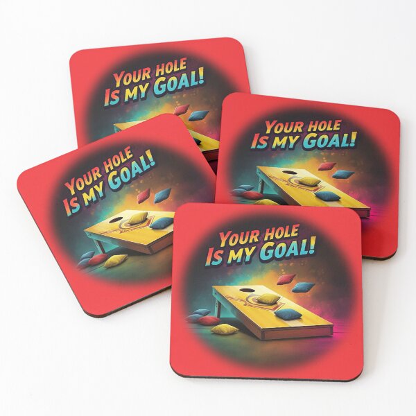 Item preview, Cornhole - Your Hole Is My Goal - Beanbag - Red designed and sold by JLEmporium.
