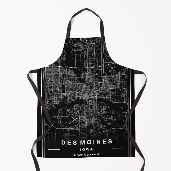 Item preview, Des Moines City Map designed and sold by SHAMPAIN-ART-CO.