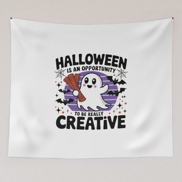 Item preview, Creative Halloween Retro Ghost T-Shirt - Whimsical Bats Design designed and sold by masteryStore.