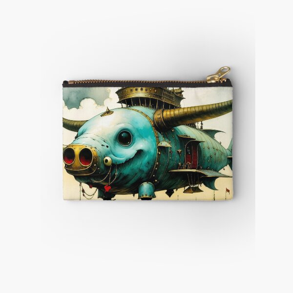 Item preview, cute like turquoise ghost on an airship in the floating city fanged bull horn designed and sold by filusattila.