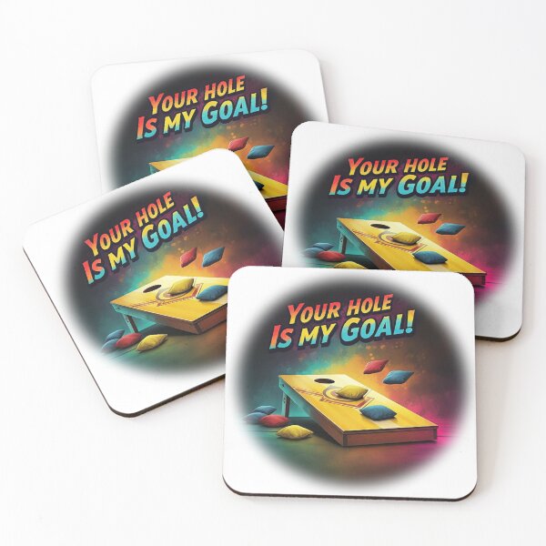 Item preview, Cornhole - Your Hole Is My Goal - Beanbag - White designed and sold by JLEmporium.