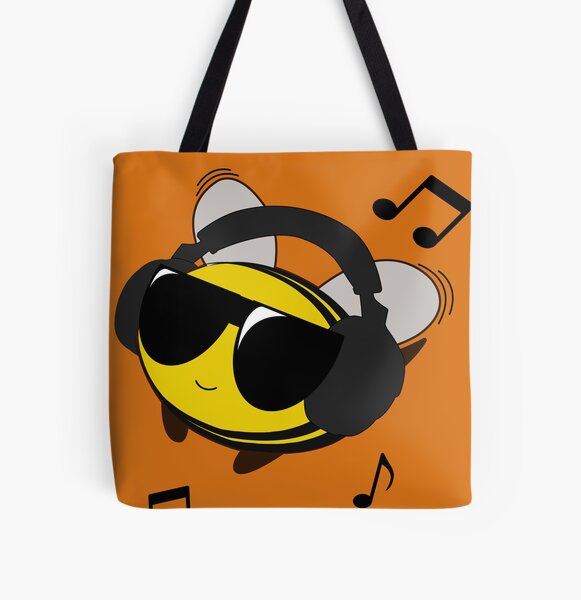 Bee Chillin' All Over Print Tote Bag