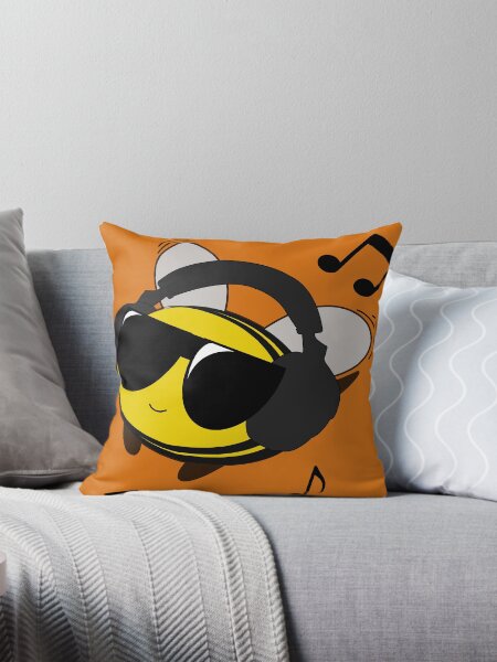 Bee Chillin' Throw Pillow