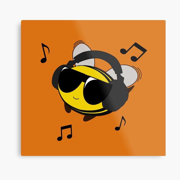 Bee Chillin' Metal Print