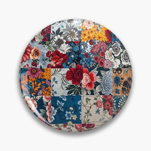 Item preview, Boho Floral Noir Patchwork designed and sold by meggydesigns.