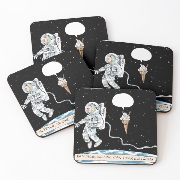 Item preview, In Space no one can hear Ice Cream designed and sold by IanBakerToons.