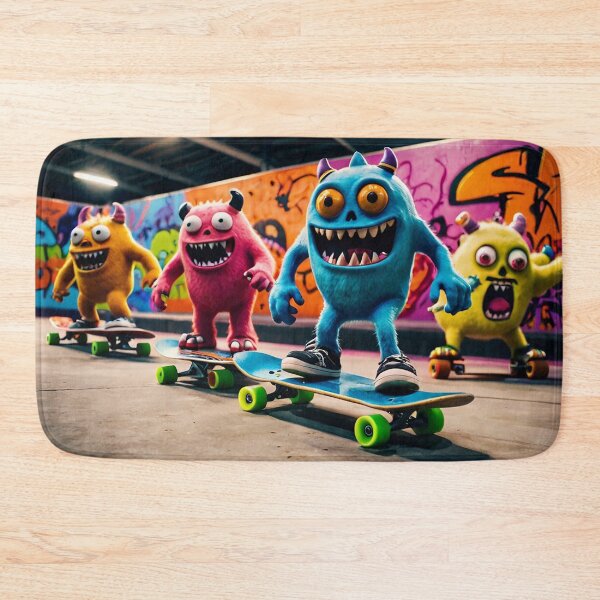 Item preview, "Monsters on Wheels: Fun at the Skatepark" designed and sold by Sartawsky.