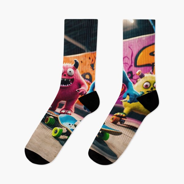 Item preview, "Monsters on Wheels: Fun at the Skatepark" designed and sold by Sartawsky.