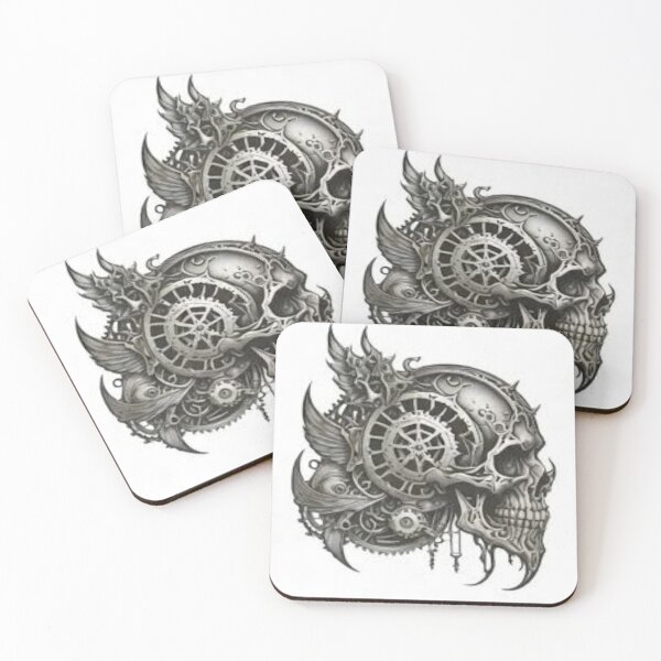 Item preview, gothic skull illustration designed and sold by davidbjones254.