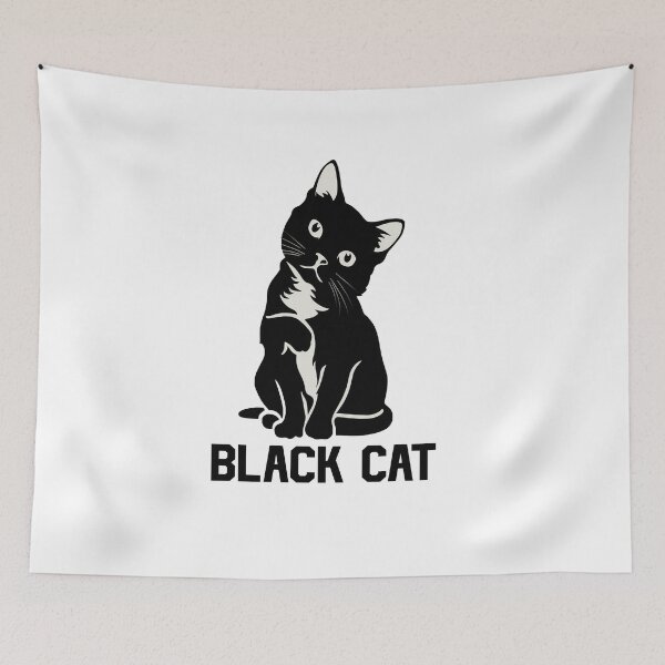 Aperçu de l'œuvre Black Cat Stickers créée et vendue par Mahmoudshoping.