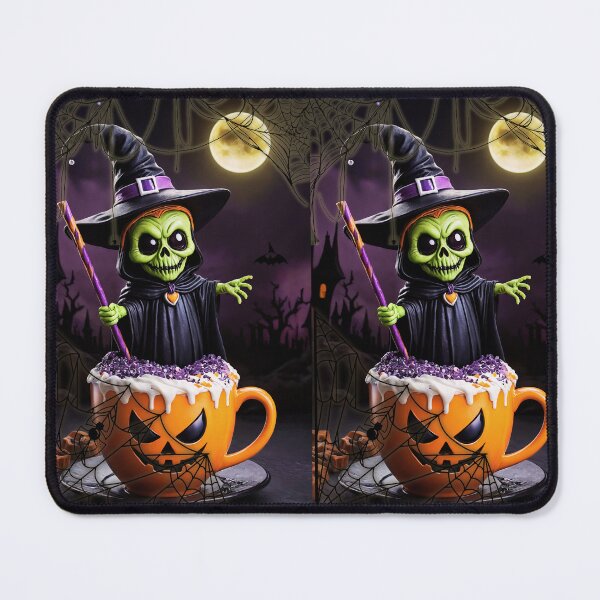 Item preview, Mystic Purple Frappuccino with a spooky green skeleton designed and sold by CamillaCreation.