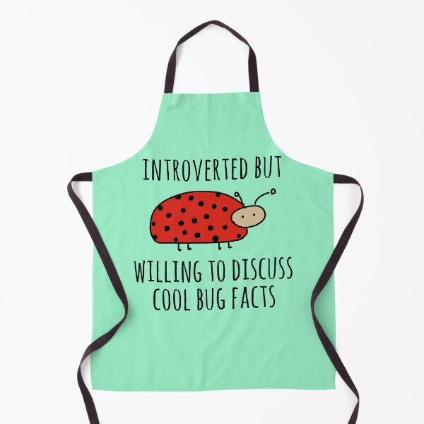 Item preview, Introverted But Willing To Discuss Cool Bug Facts - Cute Ladybug Meme designed and sold by SpaceDogLaika.