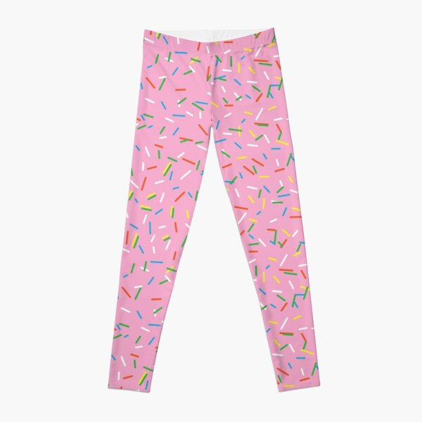 Pink Dessert Sprinkles  Leggings for Sale by newburyboutique