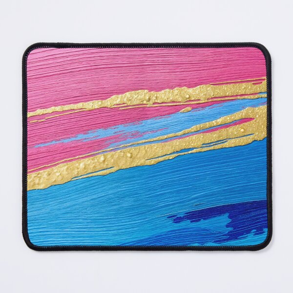 Item preview, Vibrant brush texture in blue,gold,pink colors designed and sold by Creative88Art.