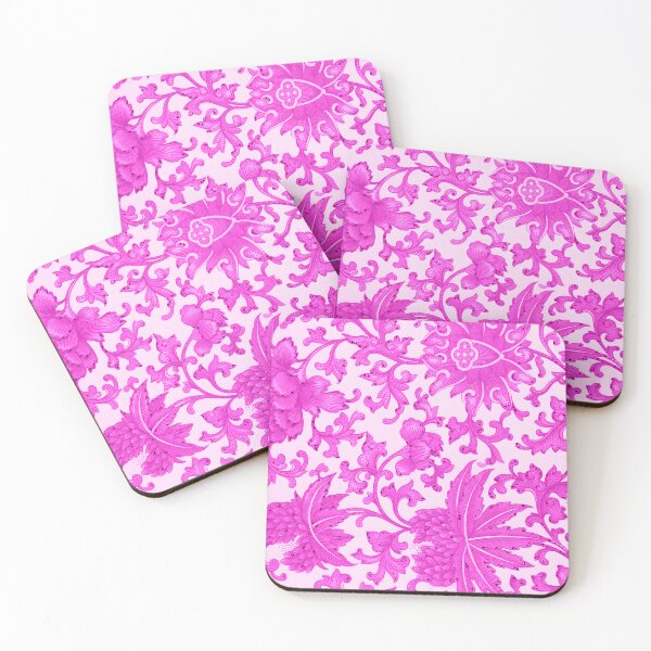 Item preview, Raspberry Chinoiserie Chintz Motif designed and sold by TheChinoiserie.