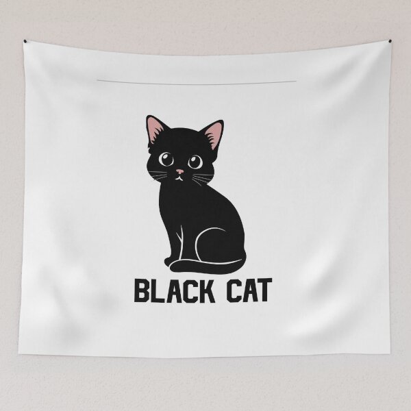 Aperçu de l'œuvre Black Cat Stickers créée et vendue par Mahmoudshoping.