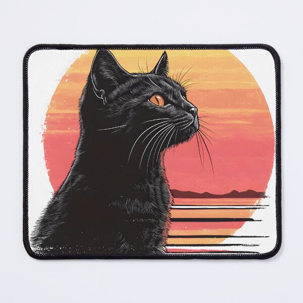 Item preview, Sunset Whiskers T-Shirt designed and sold by MixoDesignShop.
