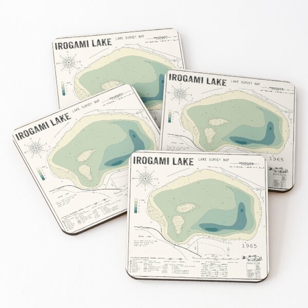 Item preview, Irogami Lake Waushara County WI Square designed and sold by Jean Plout.