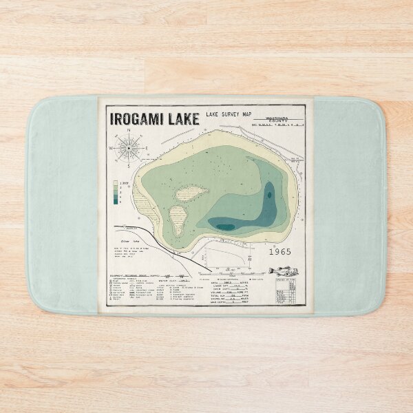 Item preview, Irogami Lake Waushara County WI Square designed and sold by Jean Plout.
