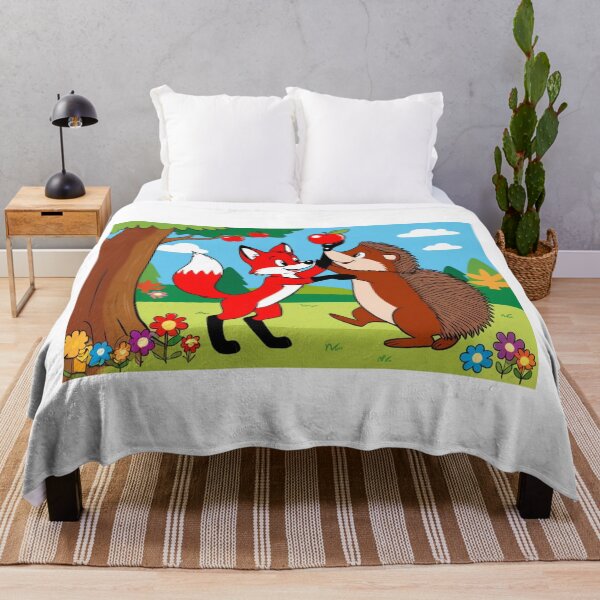 Item preview, A fox and a hedgehog designed and sold by Designfs.