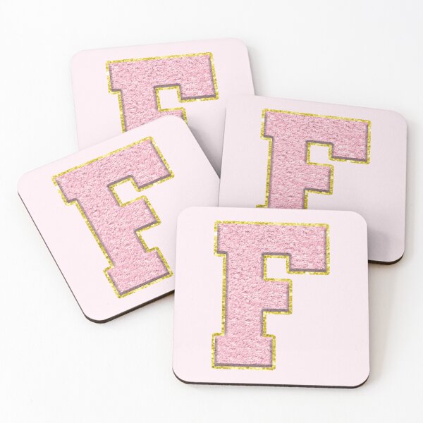 Item preview, Letter F Preppy Varsity Letter Patch designed and sold by Creative Brat Design Studio.