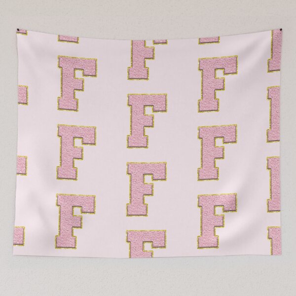 Item preview, Letter F Preppy Varsity Letter Patch designed and sold by Creative Brat Design Studio.