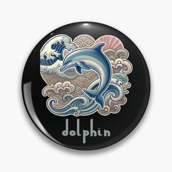 Item preview, dolphin in the waves designed and sold by EuropeanPrints.