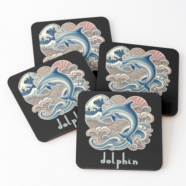 Item preview, dolphin in the waves designed and sold by EuropeanPrints.