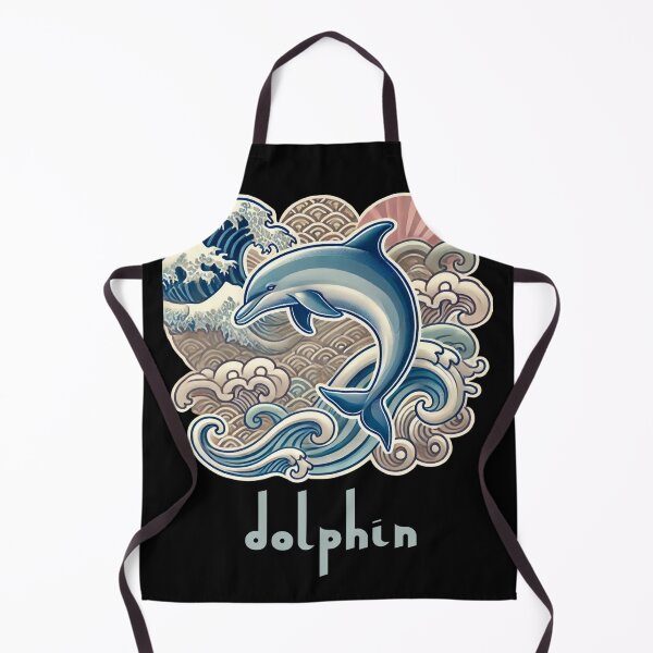 Item preview, dolphin in the waves designed and sold by EuropeanPrints.