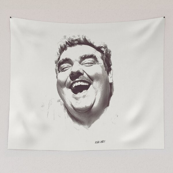 Item preview, Joyful John Candy Sketch Portrait designed and sold by Retro Travel Design.