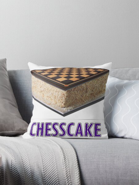 Chesscake Throw Pillow