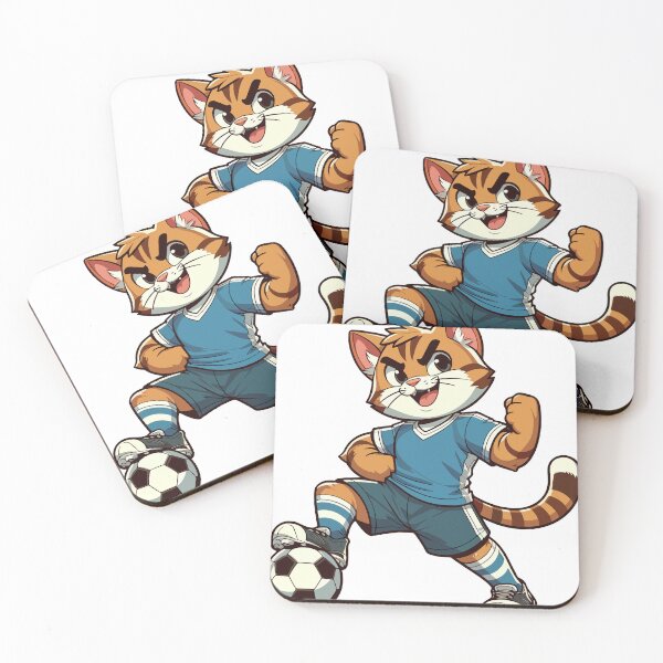 Item preview, Sporty cat: footballer designed and sold by ArtEmotionsImages.