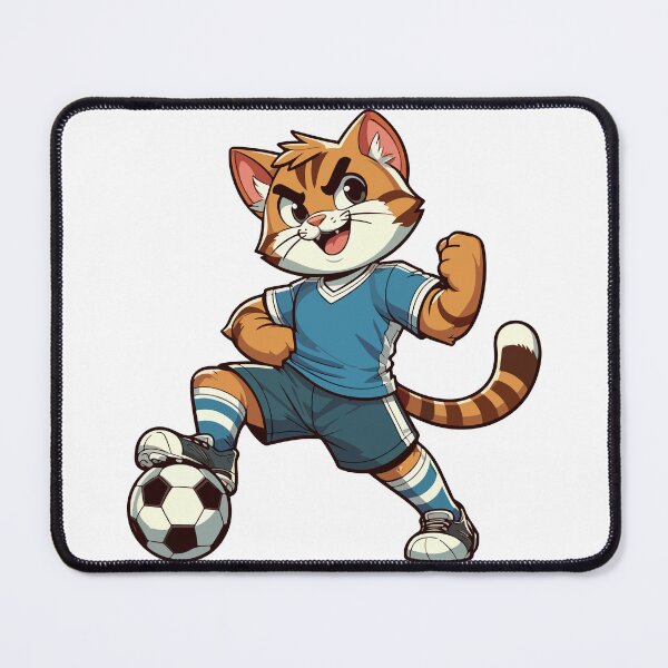 Item preview, Sporty cat: footballer designed and sold by ArtEmotionsImages.