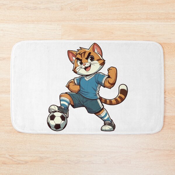 Item preview, Sporty cat: footballer designed and sold by ArtEmotionsImages.